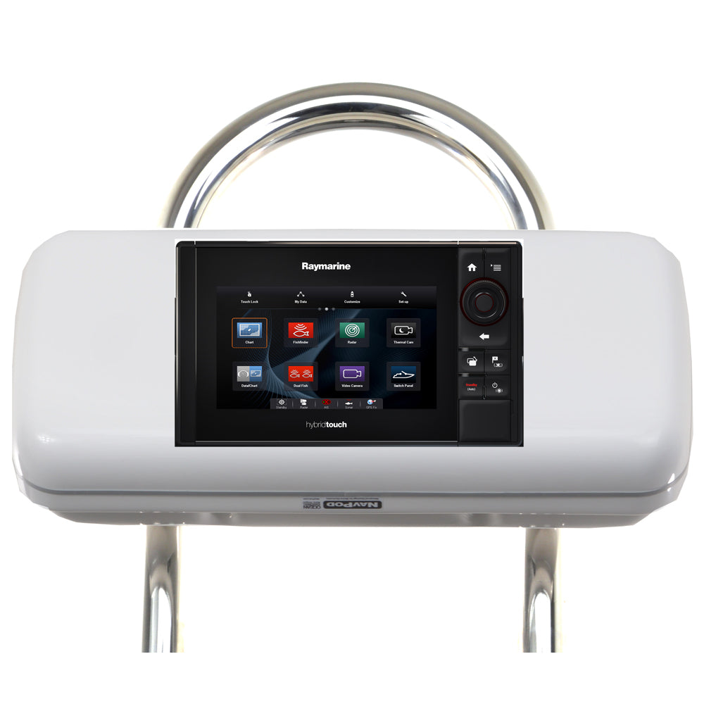 NavPod GP2524 SystemPod Pre-Cut f/Raymarine eS75, eS77 & eS78 Mounted Center f/12" Wide Guard — marine display mounts