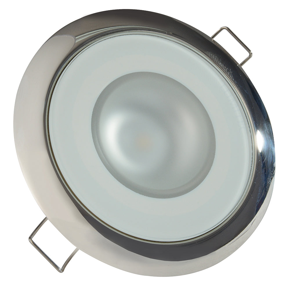 Lumitec Mirage Flush Mount Down Light Spectrum RGBW - Polished Bezel — marine dome/down lights