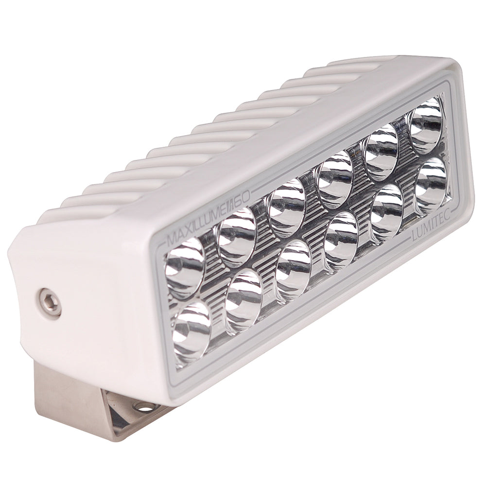 Lumitec Maxillume h60 - Trunnion Mount Flood Light - White Dimming - White Housing — marine flood/spreader lights