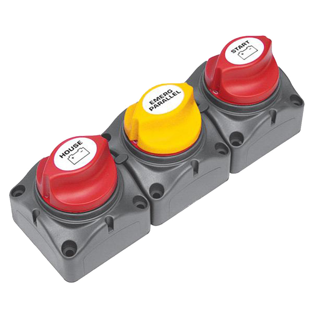 BEP Marine BEP Battery Distribution Cluster f/Single Engine w/Two Dedicated Battery Banks - Horizontal Mounting — marine battery management