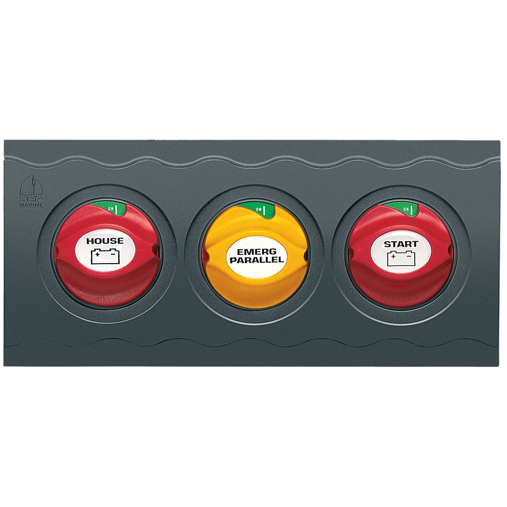 BEP Marine BEP Contour Connect 3 Battery Switch Panel w/3 Disconnects — marine battery management