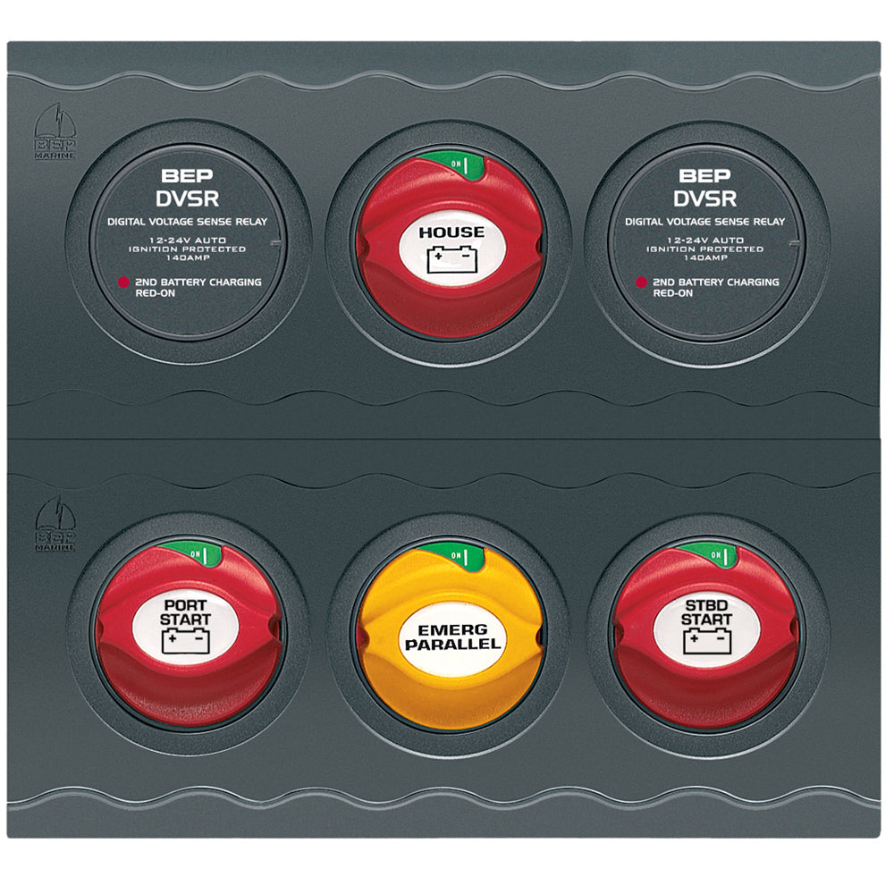 BEP Marine BEP Battery Management Contour Connect Panel f/Twin Engines w/VSR's — marine battery management