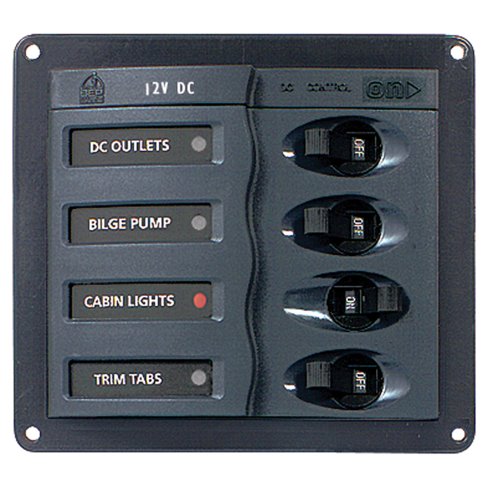BEP Marine BEP Circuit Breaker Panel - 4-Way — marine electrical panels