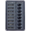 BEP Marine BEP DC Panel - 8-Way - Vertical — marine electrical panels