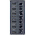 BEP Marine BEP DC Panel - 12-Way - No Meter - Vertical — marine electrical panels