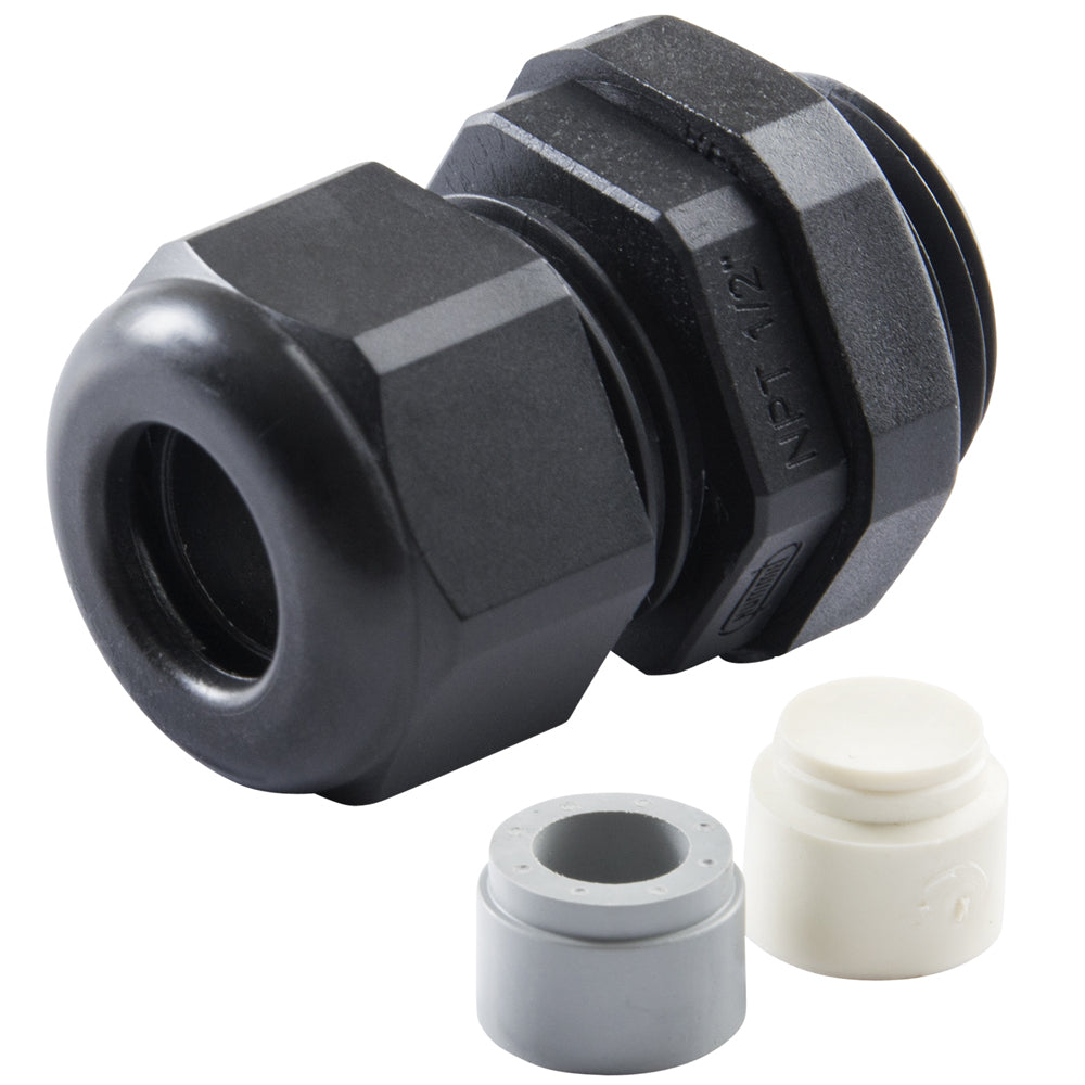 Ancor Marine Grade Electrical Wire Seal - Round Cable, 10 to 2-AWG, 1/2" NPT — marine wire management