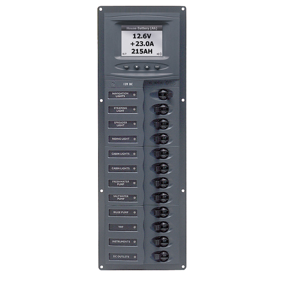 BEP Marine BEP Panel 12SP DC12V DCSM Vertical — marine electrical panels
