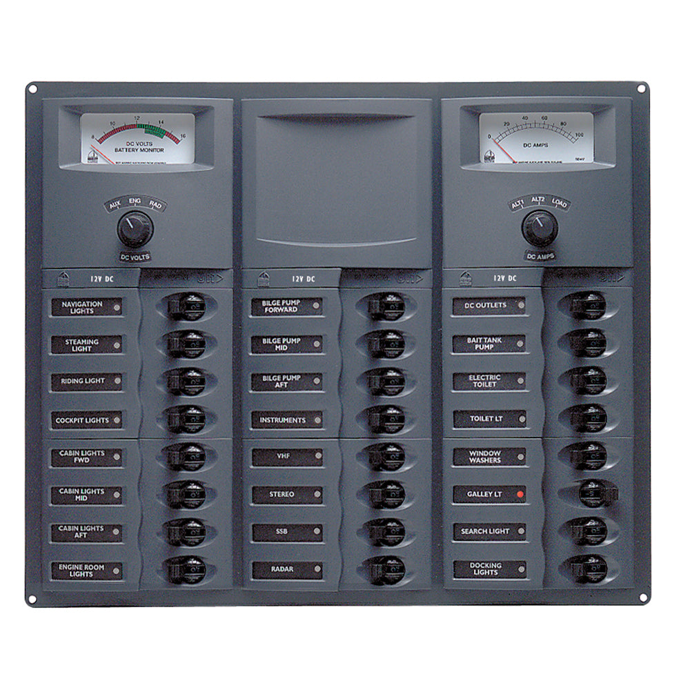 BEP Marine BEP Panel 24SP DC12V Analog — marine electrical panels