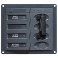 BEP Marine BEP AC Circuit Breaker Panel without Meters, Double Pole Change Over Panel — marine electrical panels