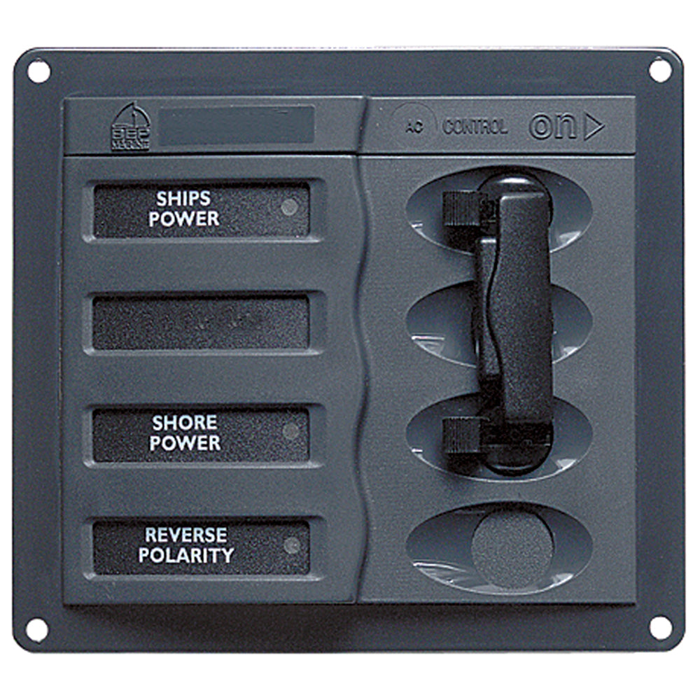BEP Marine BEP AC Circuit Breaker Panel without Meters, 2DP AC230V Stainless Steel — marine electrical panels