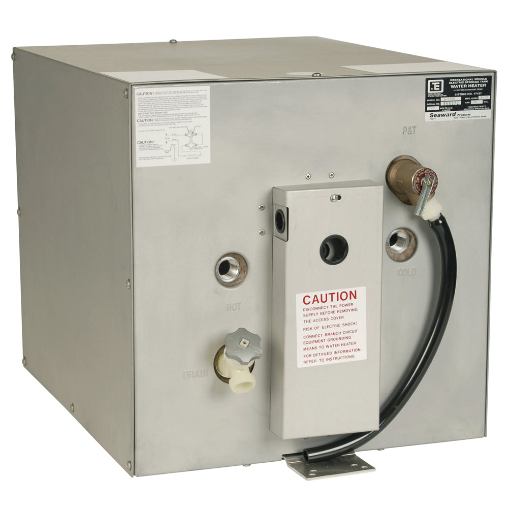 Whale Marine Whale Seaward 11 Gallon Hot Water Heater w/Rear Heat Exchanger - Galvanized Steel - 120V - 1500W — marine hot water heaters