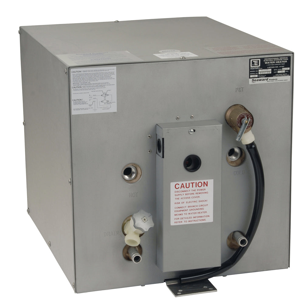 Whale Marine Whale Seaward 11 Gallon Hot Water Heater w/Front Heat Exchanger - Galvanized Steel - 120V - 1500W — marine hot water heaters