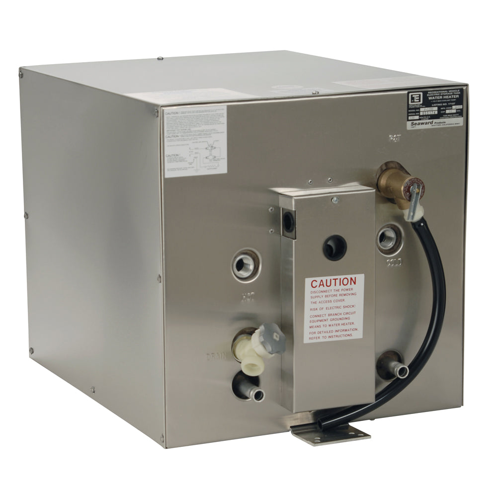 Whale Marine Whale Seaward 11 Gallon Hot Water Heater w/Front Heat Exchanger - Stainless Steel - 120V - 1500W — marine hot water heaters