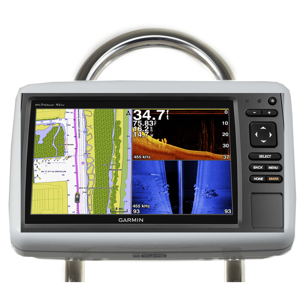 NavPod GP2050-09 SailPod Pre-Cut f/Garmin echoMAP™ 92SV / 93SV / 94SV / 95SV f/12" Wide Guard — marine display mounts