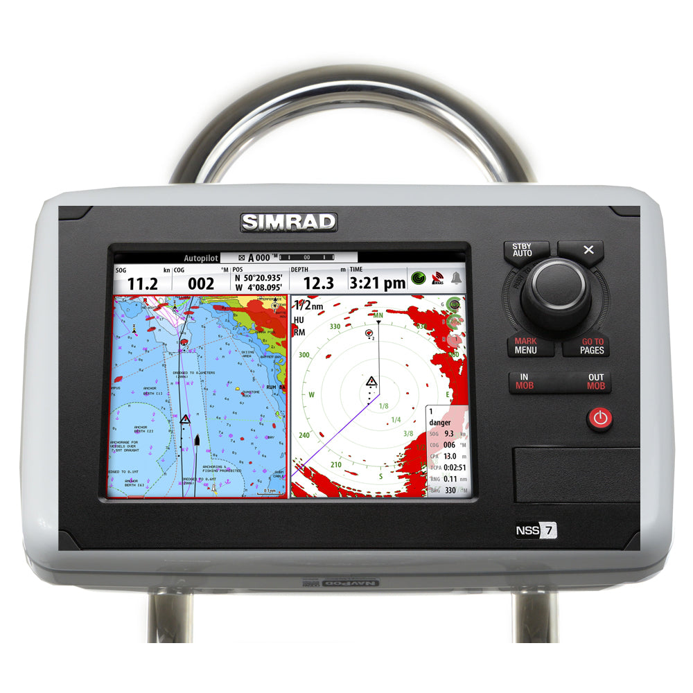 NavPod GP1807 SailPod Pre-Cut f/Simrad NSS7B&G Zeus T7 f/9.5" Wide Guard — marine display mounts