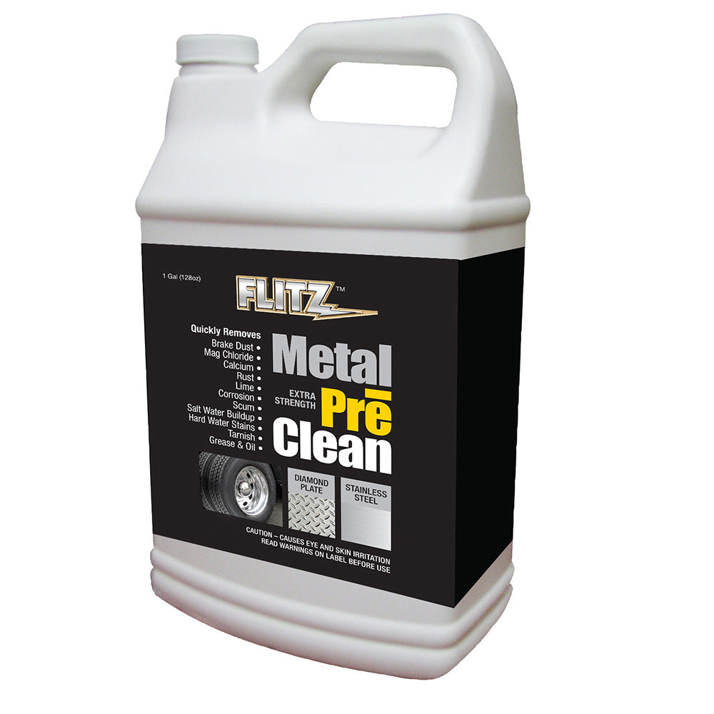 Flitz Metal Pre-Clean - All Metals Including Stainless Steel - Gallon Refill — marine cleaning
