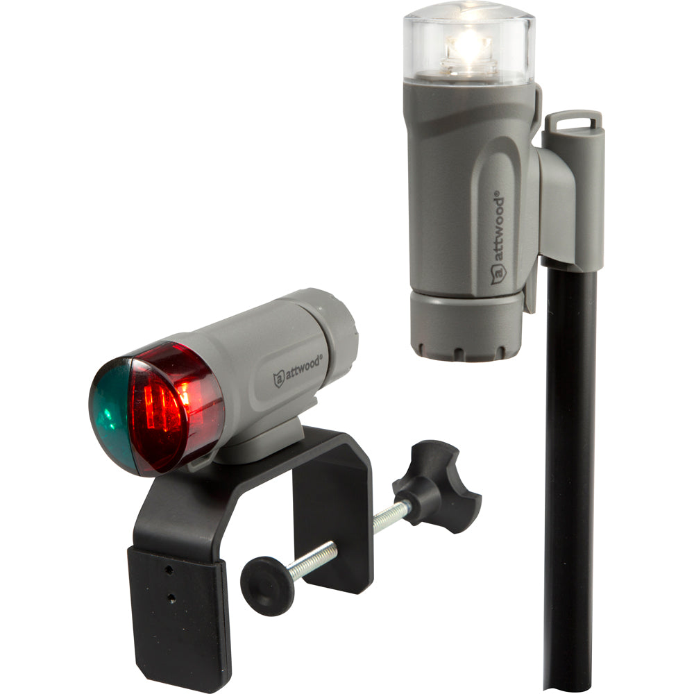Attwood Marine Attwood Clamp-On Portable LED Light Kit - Marine Gray — marine navigation lights
