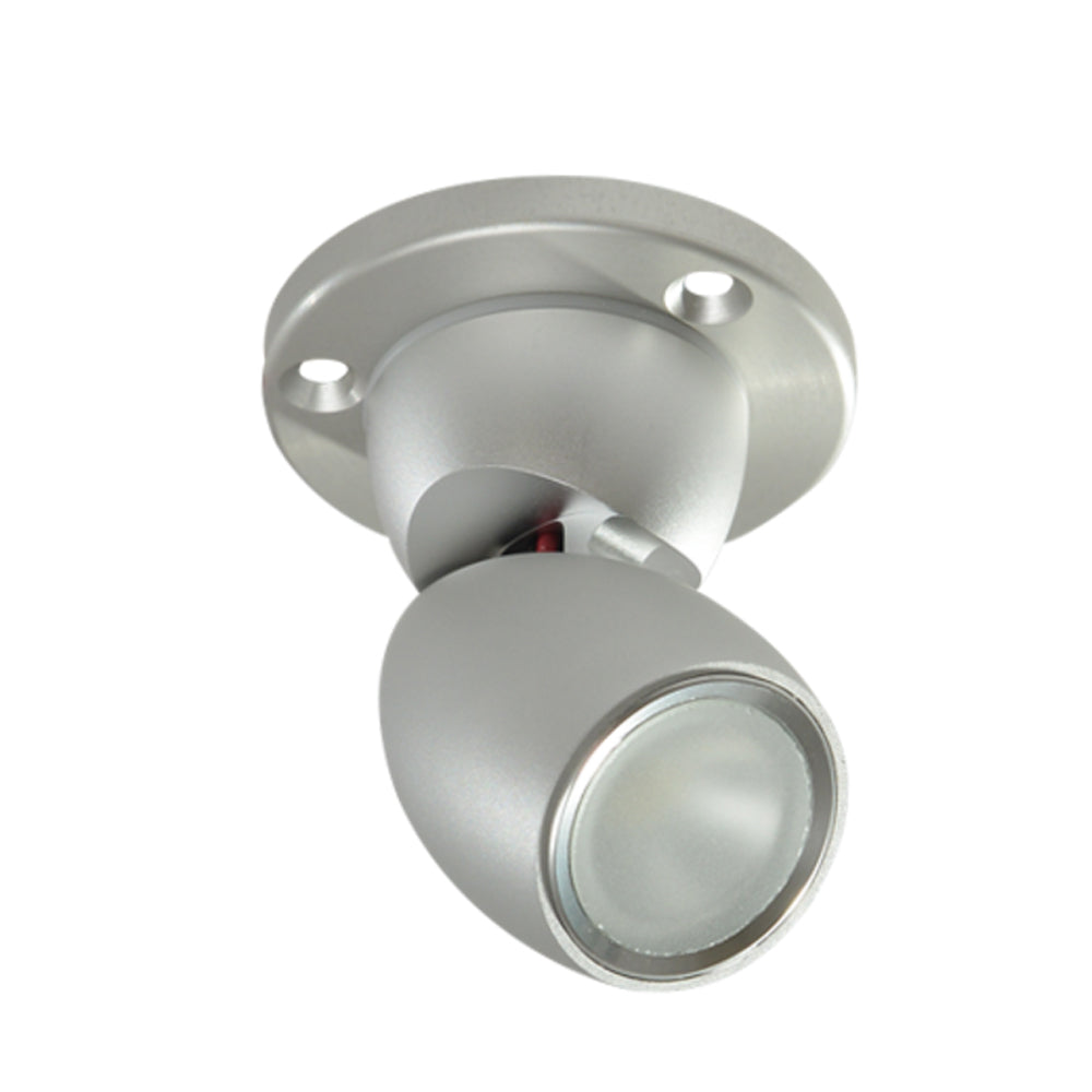 Lumitec GAI2 White Dimming/Red & Blue Non-Dimming Heavy Duty Base - Brushed Housing — marine interior / courtesy light