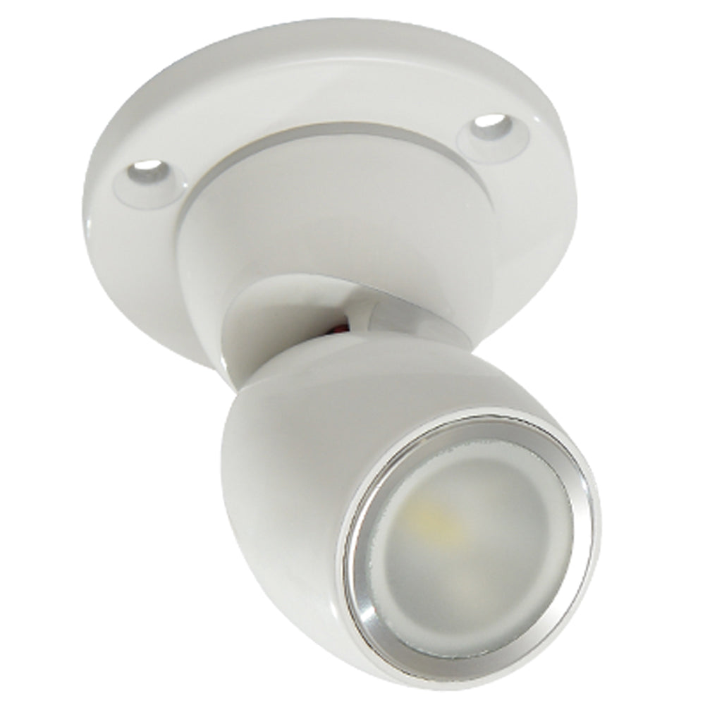 Lumitec GAI2 Warm White Dimming Heavy Duty Base - White Housing — marine interior / courtesy light