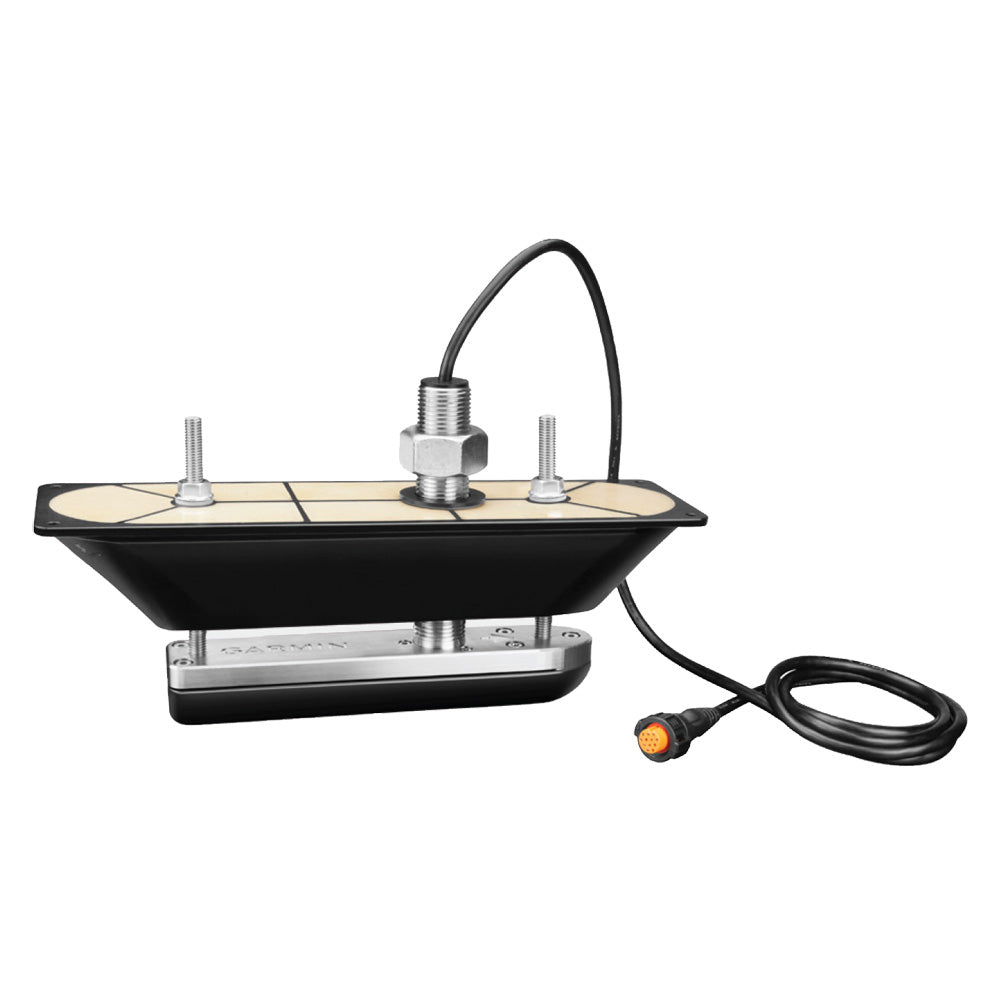 Garmin GT30-TH SS Thru-Hull DownVü/SideVü Scanning Transducer w/Temp f/Hull Deadrises Less Than 5° — marine transducers