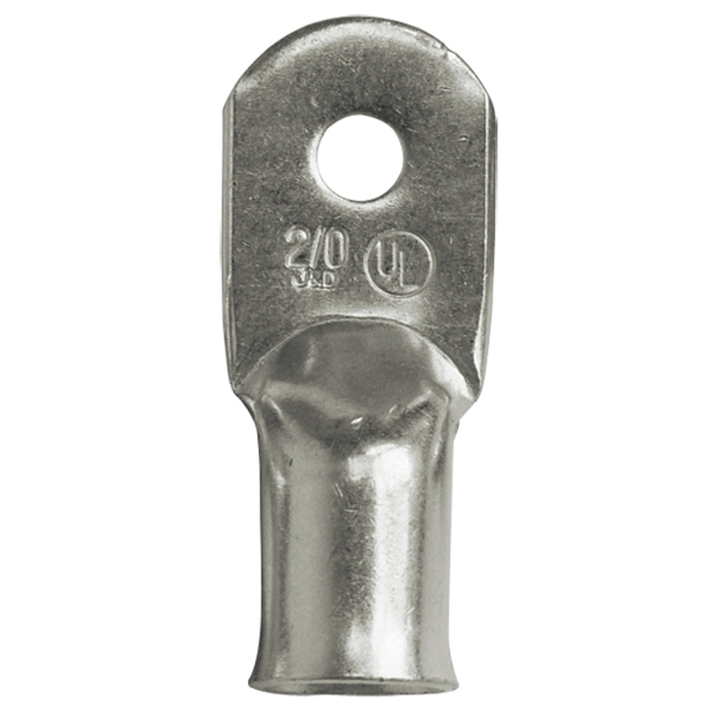 Ancor Heavy Duty 2/0 AWG 1/4" Tinned Lug - 25-Pack — marine terminals