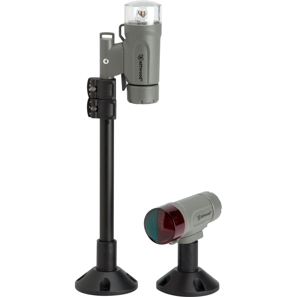 Attwood Marine Attwood PaddleSport Portable Navigation Light Kit - Screw Down or Adhesive Pad - Gray — marine navigation lights