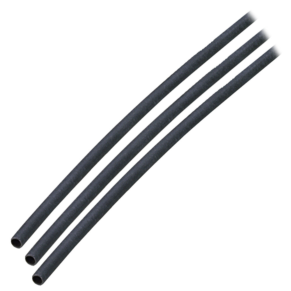 Ancor Adhesive Lined Heat Shrink Tubing (ALT) - 1/8" x 3" - 3-Pack - Black — marine wire management