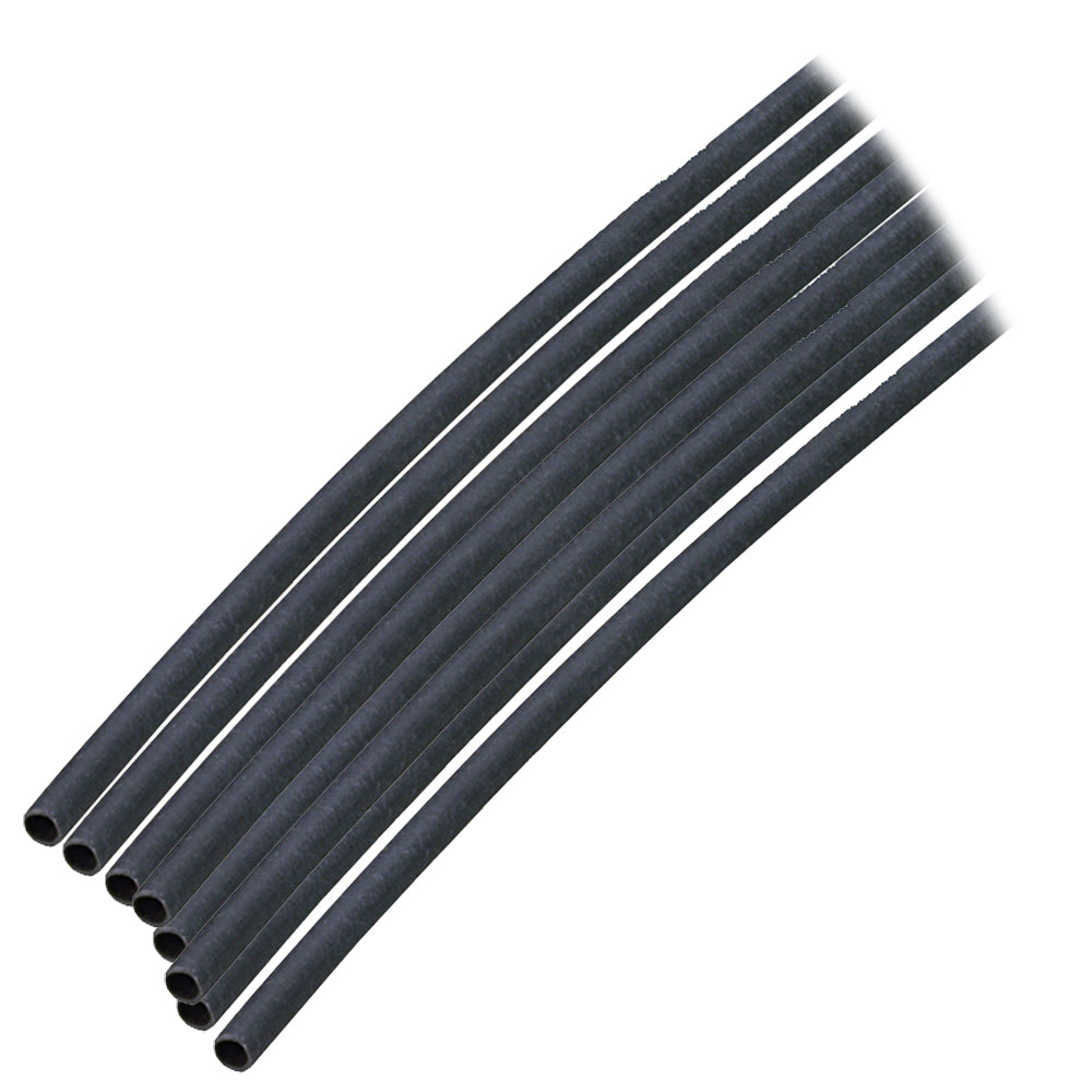 Ancor Adhesive Lined Heat Shrink Tubing (ALT) - 1/8" x 12" - 10-Pack - Black — marine wire management