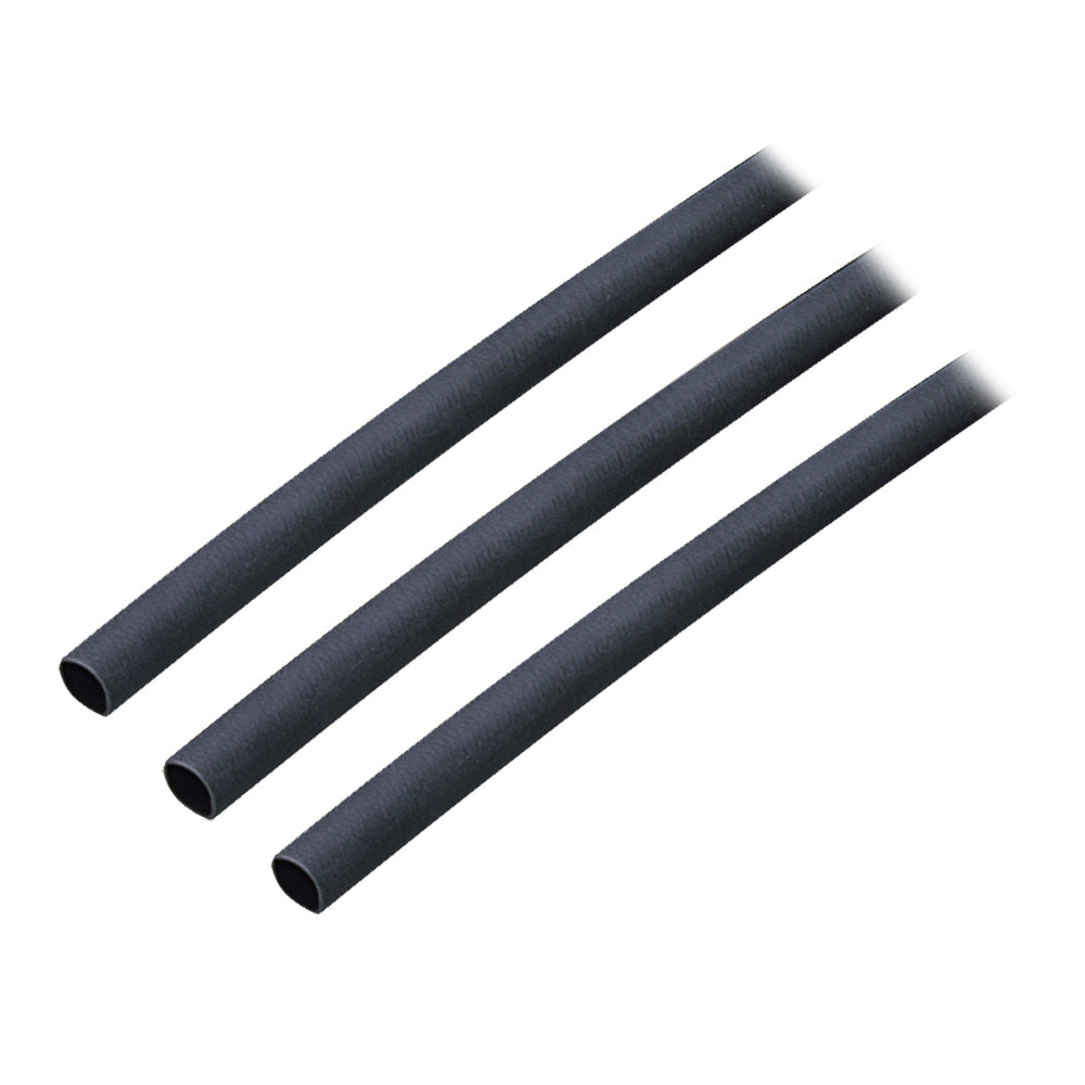 Ancor Adhesive Lined Heat Shrink Tubing (ALT) - 3/16" x 3" - 3-Pack - Black — marine wire management