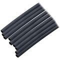 Ancor Adhesive Lined Heat Shrink Tubing (ALT) - 3/16" x 12" - 10-Pack - Black — marine wire management