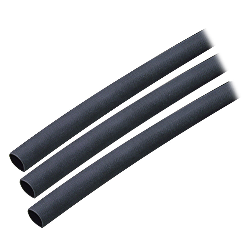 Ancor Adhesive Lined Heat Shrink Tubing (ALT) - 1/4" x 3" - 3-Pack - Black — marine wire management