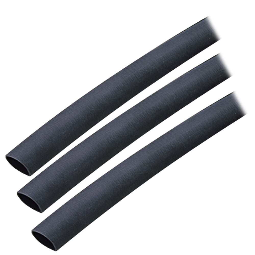 Ancor Adhesive Lined Heat Shrink Tubing (ALT) - 3/8" x 3" - 3-Pack - Black — marine wire management