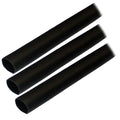 Ancor Adhesive Lined Heat Shrink Tubing (ALT) - 1/2" x 3" - 3-Pack - Black — marine wire management