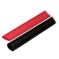 Ancor Adhesive Lined Heat Shrink Tubing (ALT) - 1/2" x 3" - 2-Pack - Black/Red — marine wire management
