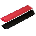 Ancor Adhesive Lined Heat Shrink Tubing (ALT) - 3/4" x 3" - 2-Pack - Black/Red — marine wire management