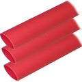 Ancor Adhesive Lined Heat Shrink Tubing (ALT) - 1" x 12" - 3-Pack - Red — marine wire management