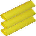 Ancor Adhesive Lined Heat Shrink Tubing (ALT) - 1" x 6" - 3-Pack - Yellow — marine wire management