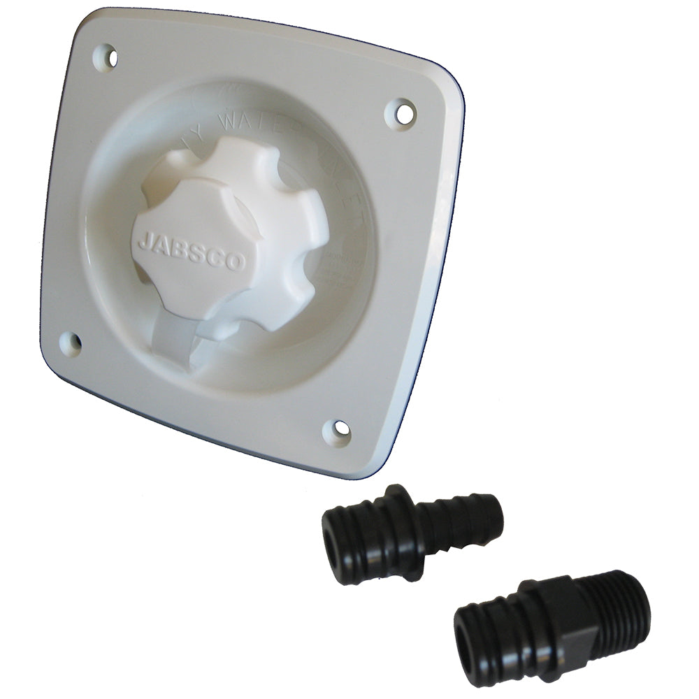 Jabsco Water Pressure Regulator - Flush Mount - White — marine accessories