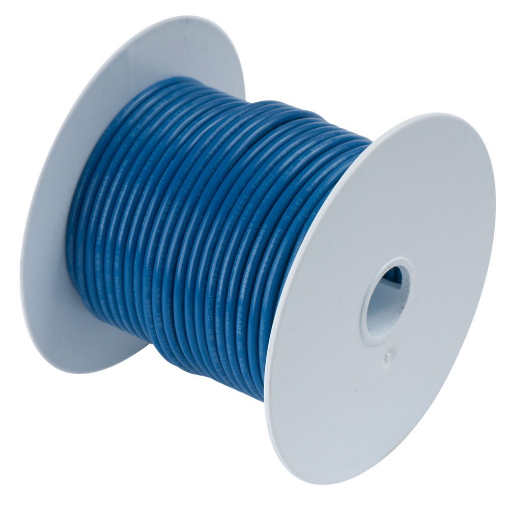 Ancor Dark Blue 18 AWG Tinned Copper Wire - 100' — marine wire