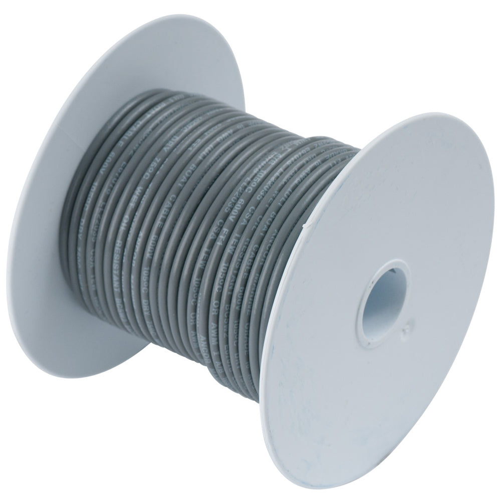 Ancor Grey 16 AWG Tinned Copper Wire - 250' — marine wire