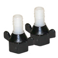 Shurflo by Pentair 1/2" Barb x 1/2" NPT-F Hex/Wingnut Straight Fitting (Pair) — marine accessories