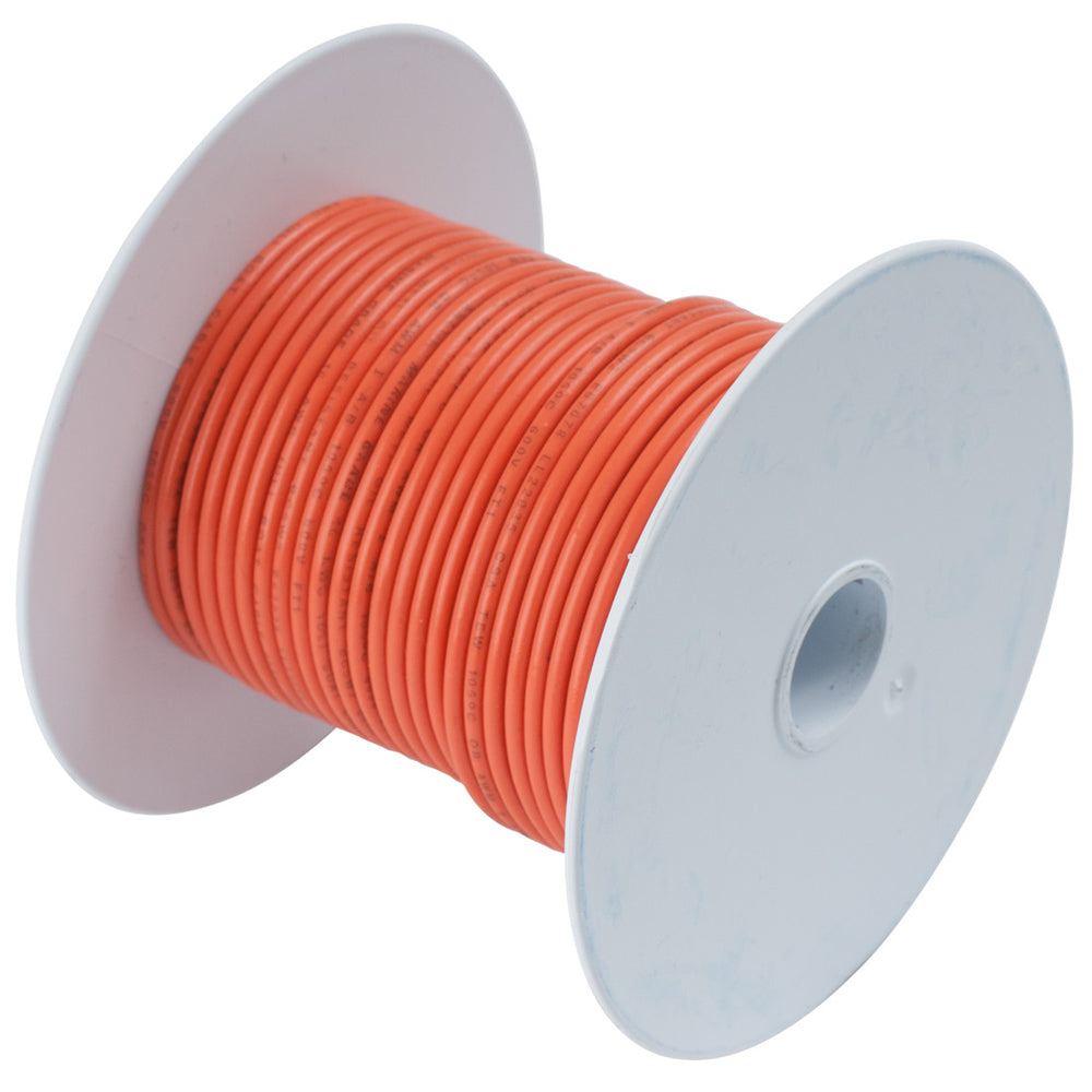 Ancor Orange 16 AWG Tinned Copper Wire - 100' — marine wire