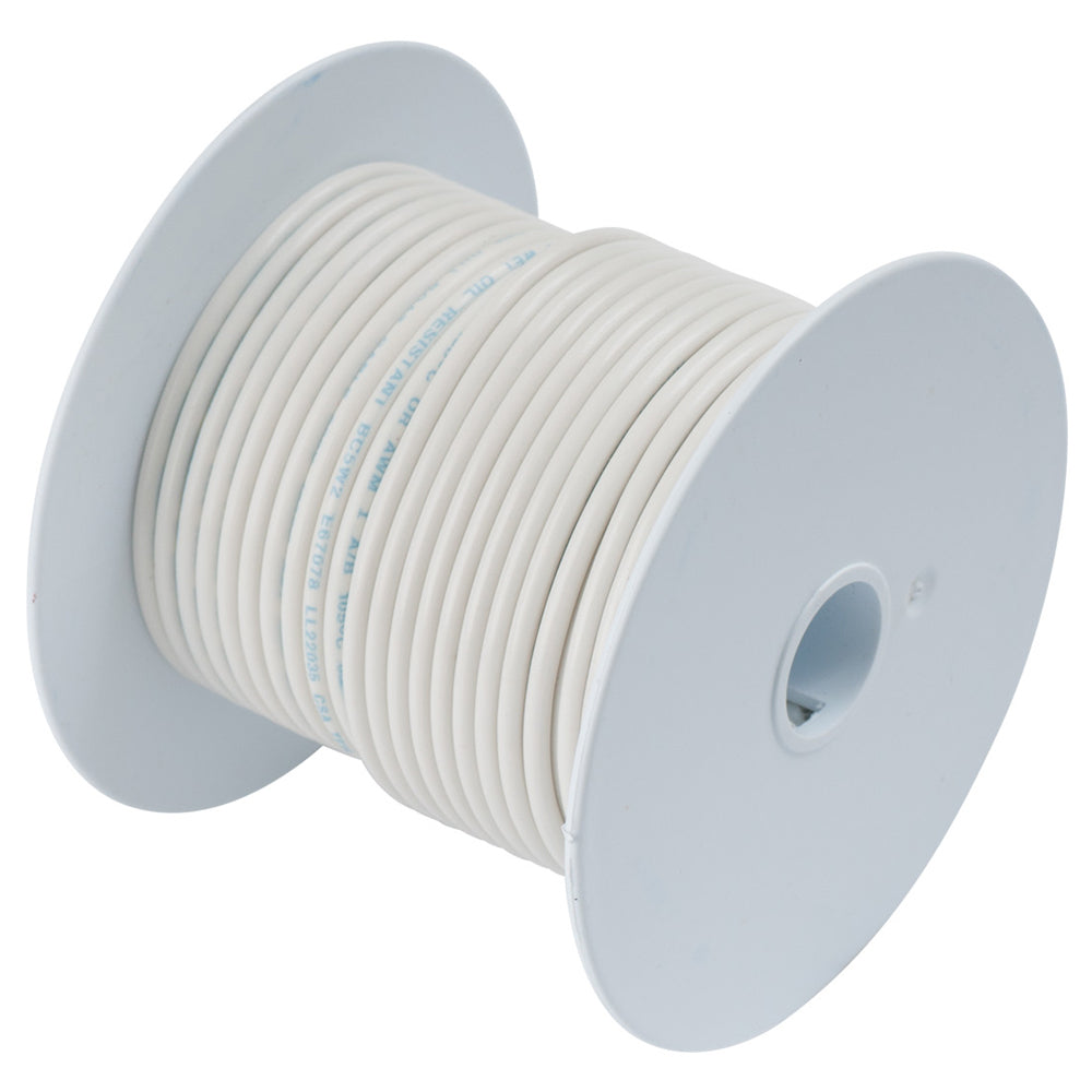 Ancor White 16 AWG Tinned Copper Wire - 100' — marine wire