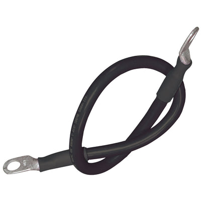 Ancor Battery Cable Assembly, (²) Wire, 5/16" (7.) Stud, Black - 18" (45.7cm)