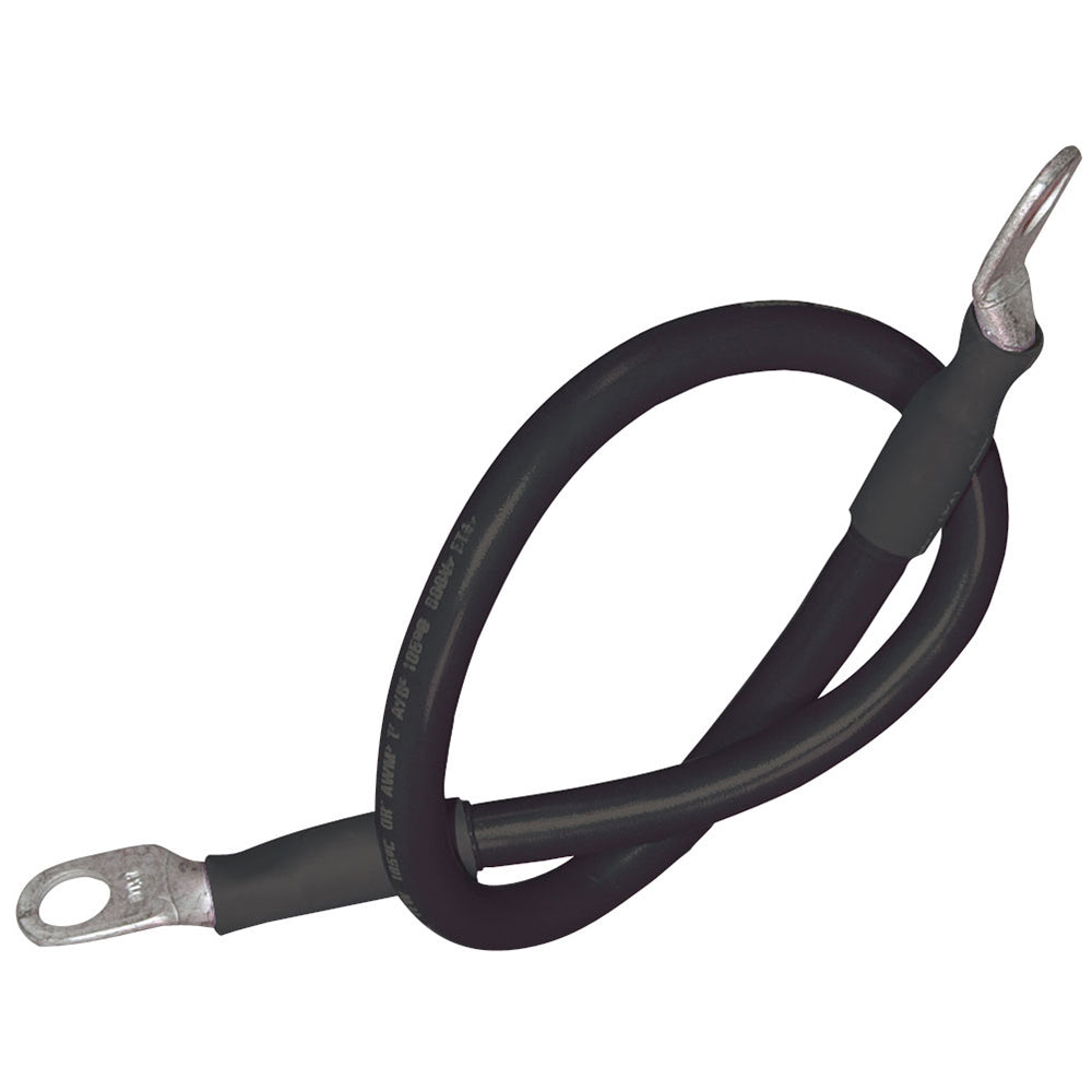 Ancor Battery Cable Assembly, 2 AWG (34mm²) Wire, 5/16" (7.93mm) Stud, Black - 48" (121.9cm) — marine wire