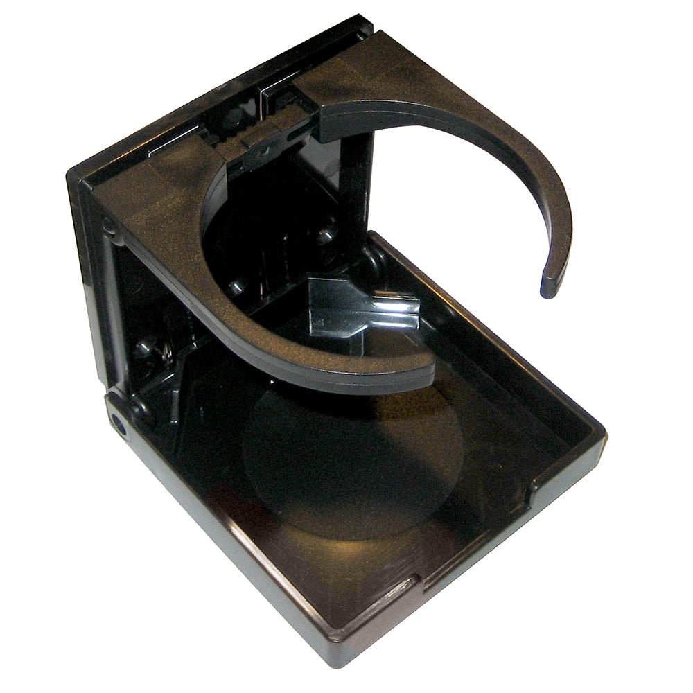 Whitecap Folding Drink Holder - Black Nylon — marine deck / galley
