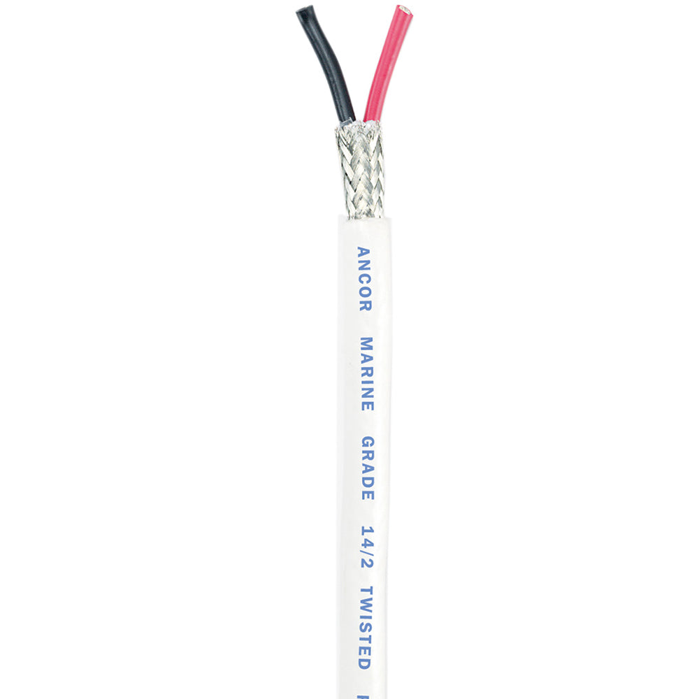 Ancor Twisted Pair w/Shield - 14/2 AWG - Round - Red/Black - 250' — marine wire