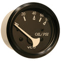 VDO Cockpit Marine Oil Pressure Gauge - 80 PSI - Black Dial/Bezel — marine gauges