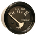 VDO Cockpit Marine 52mm (2-1/16") 250° F Water Temperature Gauge - Black Dial/Bezel — marine gauges