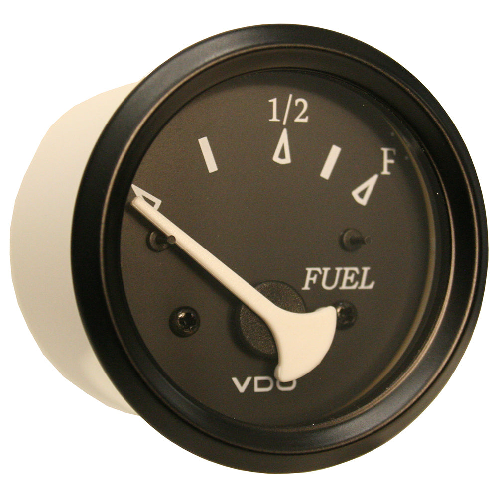 VDO Cockpit Marine 52mm (2-1/16") Fuel Level Gauge - Black Dial/Bezel — marine gauges